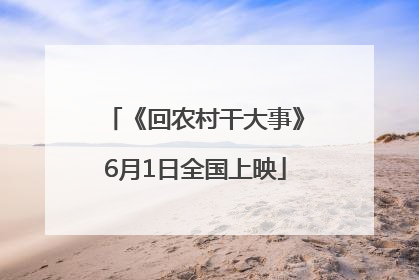 《回农村干大事》6月1日全国上映