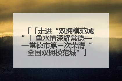 「走进“双拥模范城”」鱼水情深耀常德——常德市第三次荣膺“全国双拥模范城”
