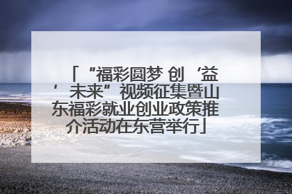 “福彩圆梦 创‘益’未来”视频征集暨山东福彩就业创业政策推介活动在东营举行