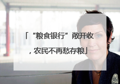 “粮食银行”敞开收，农民不再愁存粮