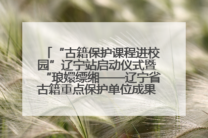 “古籍保护课程进校园”辽宁站启动仪式暨“琅嬛缥缃——辽宁省古籍重点保护单位成果展”在辽宁大学举行