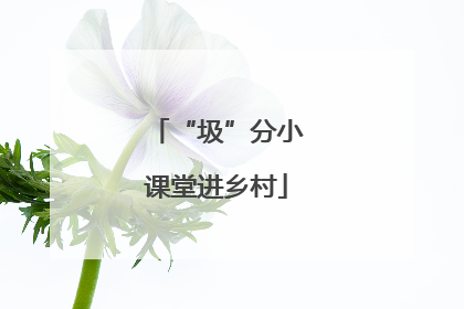 “圾”分小课堂进乡村