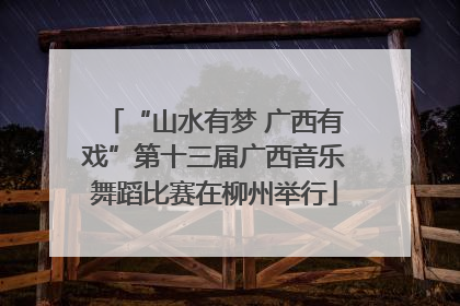 “山水有梦 广西有戏”第十三届广西音乐舞蹈比赛在柳州举行