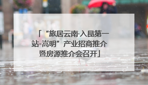 “旅居云南·入昆第一站-嵩明”产业招商推介暨房源推介会召开
