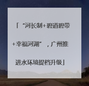 “河长制+碧道碧带+幸福河湖”，广州推进水环境提档升级
