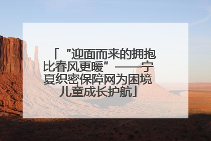 “迎面而来的拥抱比春风更暖”——宁夏织密保障网为困境儿童成长护航