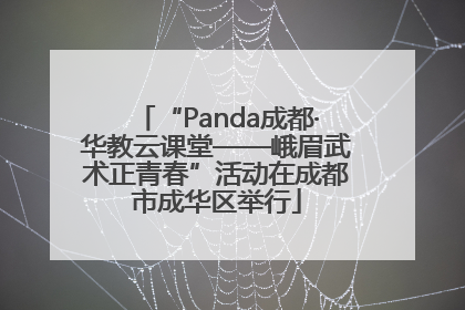 “Panda成都·华教云课堂——峨眉武术正青春”活动在成都市成华区举行