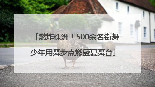 燃炸株洲！500余名街舞少年用舞步点燃盛夏舞台