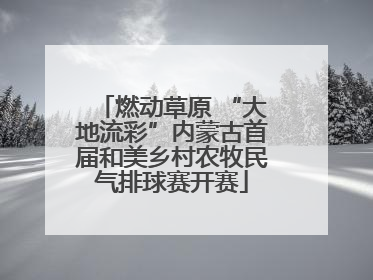 燃动草原 “大地流彩”内蒙古首届和美乡村农牧民气排球赛开赛
