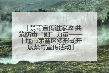 禁毒宣传进家政 共筑防毒“她”力量——十堰市茅箭区多形式开展禁毒宣传活动
