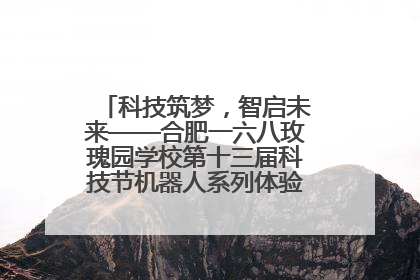 科技筑梦，智启未来——合肥一六八玫瑰园学校第十三届科技节机器人系列体验赛燃动校园