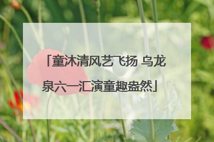 童沐清风艺飞扬 乌龙泉六一汇演童趣盎然