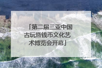 第二届三亚中国古玩暨钱币文化艺术博览会开幕