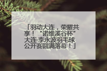羽动大连，荣耀共享！“诺维溪谷杯”大连·李永波羽毛球公开赛圆满落幕！
