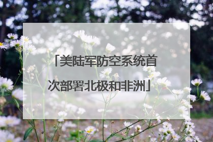 美陆军防空系统首次部署北极和非洲