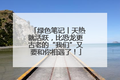 绿色笔记丨天热就活跃，比恐龙更古老的“我们”又要和你相遇了！
