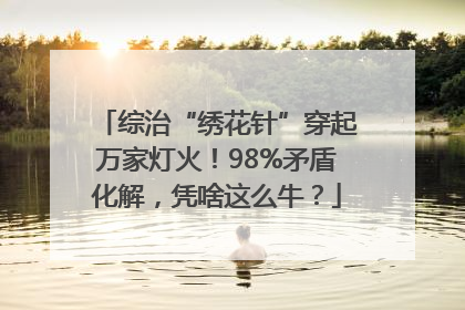 综治“绣花针”穿起万家灯火！98%矛盾化解，凭啥这么牛？