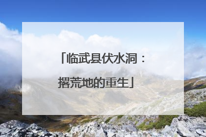 临武县伏水洞：撂荒地的重生