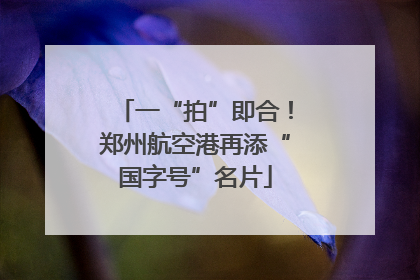一“拍”即合！郑州航空港再添“国字号”名片