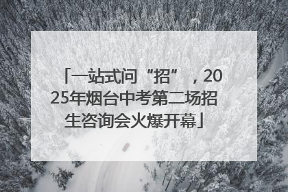 一站式问“招”，2025年烟台中考第二场招生咨询会火爆开幕