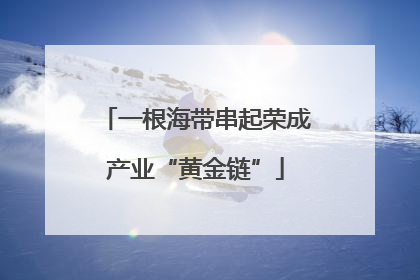 一根海带串起荣成产业“黄金链”