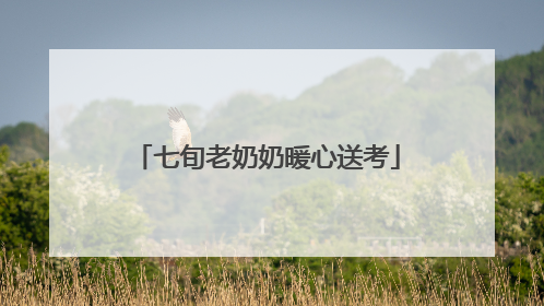 七旬老奶奶暖心送考