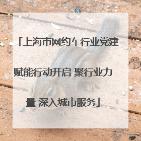上海市网约车行业党建赋能行动开启 聚行业力量 深入城市服务