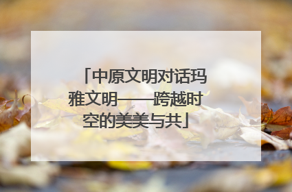 中原文明对话玛雅文明——跨越时空的美美与共