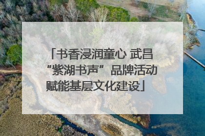 书香浸润童心 武昌“紫湖书声”品牌活动赋能基层文化建设