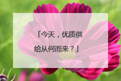 今天，优质供给从何而来？