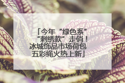 今年“绿色系”“刺绣款”走俏！冰城饰品市场荷包五彩绳火热上新