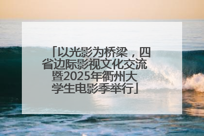 以光影为桥梁，四省边际影视文化交流暨2025年衢州大学生电影季举行