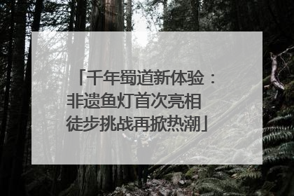 千年蜀道新体验：非遗鱼灯首次亮相 徒步挑战再掀热潮