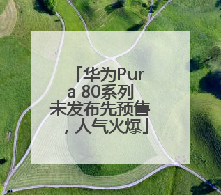 华为Pura 80系列未发布先预售，人气火爆