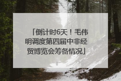 倒计时6天！毛伟明调度第四届中非经贸博览会筹备情况