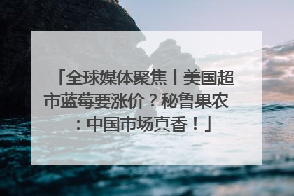 全球媒体聚焦丨美国超市蓝莓要涨价？秘鲁果农：中国市场真香！