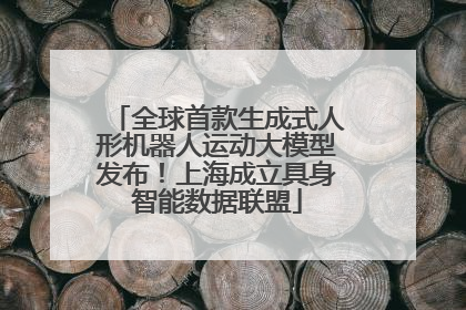 全球首款生成式人形机器人运动大模型发布！上海成立具身智能数据联盟