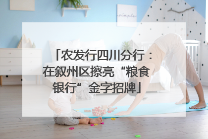 农发行四川分行：在叙州区擦亮“粮食银行”金字招牌