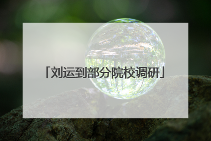 刘运到部分院校调研