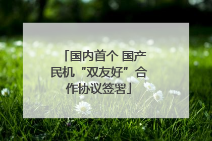 国内首个 国产民机“双友好”合作协议签署