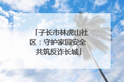 子长市林虎山社区：守护家园安全 共筑反诈长城