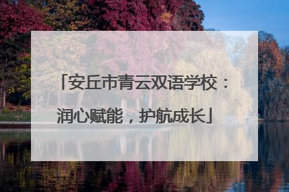 安丘市青云双语学校：润心赋能，护航成长