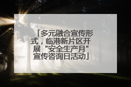 多元融合宣传形式，临港新片区开展“安全生产月”宣传咨询日活动