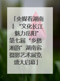 央媒看湖南丨“文化长江 魅力岳阳”第七届“乡愁湘韵”湖南省摄影艺术展览盛大启幕