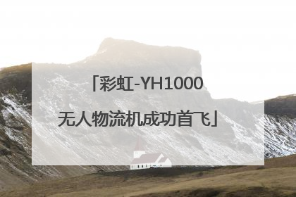 彩虹-YH1000无人物流机成功首飞