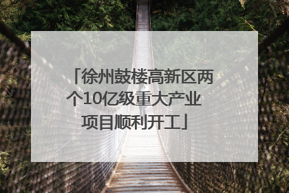 徐州鼓楼高新区两个10亿级重大产业项目顺利开工