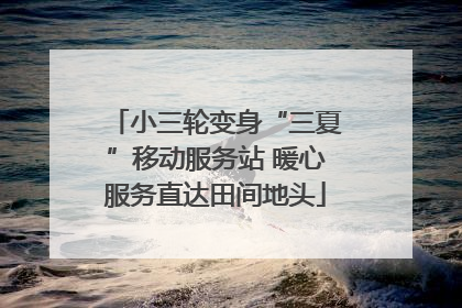 小三轮变身“三夏”移动服务站 暖心服务直达田间地头
