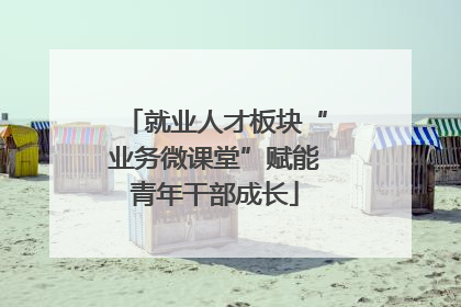 就业人才板块“业务微课堂”赋能青年干部成长