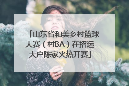 山东省和美乡村篮球大赛（村BA）在招远大户陈家火热开赛
