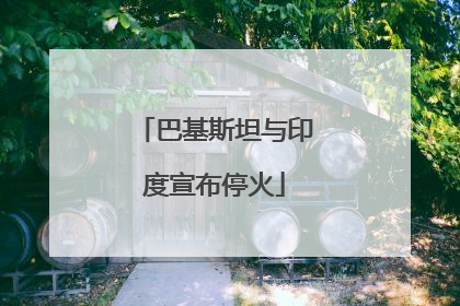 巴基斯坦与印度宣布停火